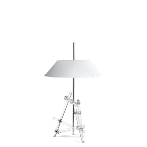 FontanaArte Ashangai Bordlampe Krom/Hvid
