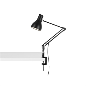 Anglepoise Type 75 Lampe med Klemme Jet Black