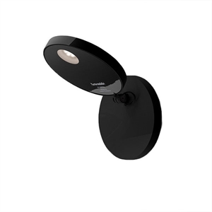 Artemide DEMETRA FARETTO Væglampe 3000K, m. Tænd/sluk, Uigennmsigtig Sort