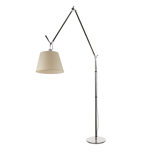 Artemide Tolomeo Mega Gulvlampe Pergament 36 cm skærm m. lysdæmper