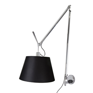 Artemide Tolomeo Mega Væglampe Sort/Sort Skærm 36cm