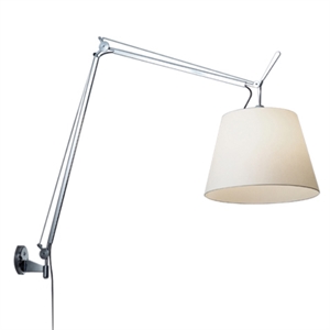 Artemide Tolomeo Mega Væglampe Sort/Pergament