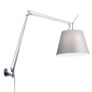 Artemide Tolomeo Mega Væglampe Sort/Satin