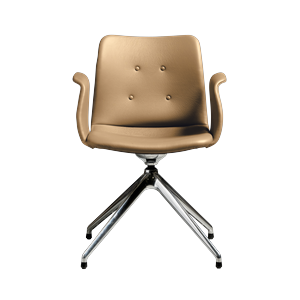 Bent Hansen Primum 4-Star Spisebordsstol Poleret Stål/Zenso 3 261