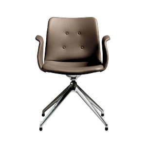Bent Hansen Primum 4-Star Spisebordsstol Poleret Stål/Zenso 3 292