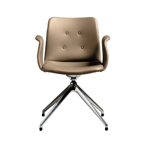 Bent Hansen Primum 4-Star Spisebordsstol Poleret Stål/Zenso 3 228