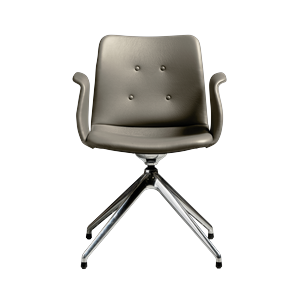 Bent Hansen Primum 4-Star Spisebordsstol Poleret Stål/Zenso 3 214