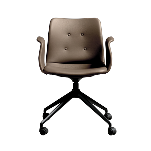 Bent Hansen Primum 4-Star Spisebordsstol Med Hjul Sort/Zenso 3 292