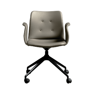 Bent Hansen Primum 4-Star Spisebordsstol Med Hjul Sort/Zenso 3 214