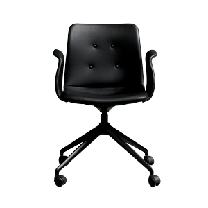 Bent Hansen Primum 4-Star Spisebordsstol Med Hjul Sort/Zenso 3 207