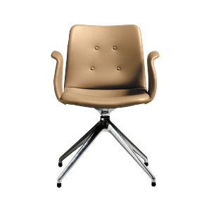 Bent Hansen Primum 4-Star Spisebordsstol Med Swivel Poleret Stål/Zenso 3 261