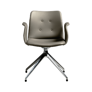 Bent Hansen Primum 4-Star Spisebordsstol Med Swivel Poleret Stål/Zenso 3 214