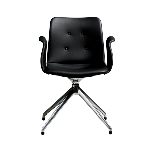 Bent Hansen Primum 4-Star Spisebordsstol Med Swivel Poleret Stål/Zenso 3 207
