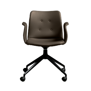 Bent Hansen Primum 4-Star Spisebordsstol Med Swivel & Hjul Sort/Zenso 3 230