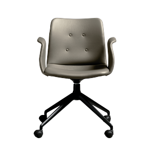 Bent Hansen Primum 4-Star Spisebordsstol Med Swivel & Hjul Sort/Zenso 3 214