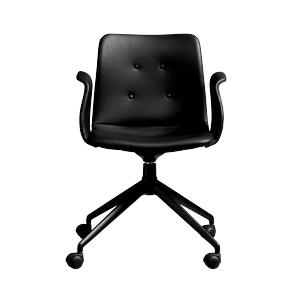 Bent Hansen Primum 4-Star Spisebordsstol Med Swivel & Hjul Sort/Zenso 3 207