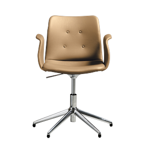 Bent Hansen Primum 5-Star Drejestol Med Swivel Poleret Stål/Zenso 3 261