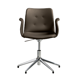 Bent Hansen Primum 5-Star Drejestol Med Swivel Poleret Stål/Zenso 3 230