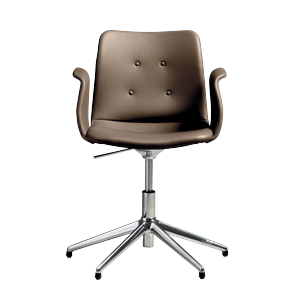 Bent Hansen Primum 5-Star Drejestol Med Swivel Poleret Stål/Zenso 3 292