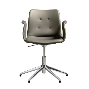 Bent Hansen Primum 5-Star Drejestol Med Swivel Poleret Stål/Zenso 3 214