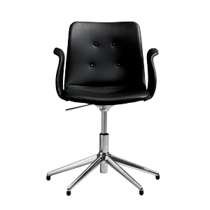 Bent Hansen Primum 5-Star Drejestol Med Swivel Poleret Stål/Zenso 3 207