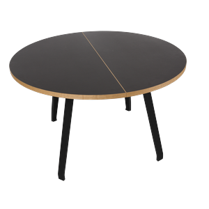 Bent Hansen Primum Spisebord Sort Linoleum/Sort Bøg