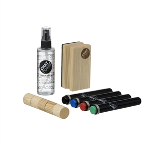 Chat Board Woody Starter Sæt Til Tavler Eg/Sort/Rød/Blå/Grøn