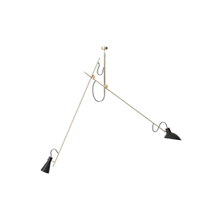 Astep VV Cinquanta Loftlampe Suspension Messing/Sort