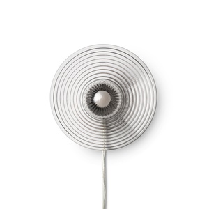 FDB Møbler U12 Sletterhage Væglampe Ø12 Transparant Ledning/Opal/Sort