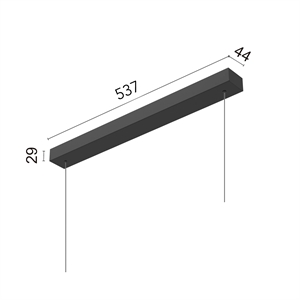 Flos Surface Kit Til Super Line Pendel 60W Sort Ikke Dæmpbar