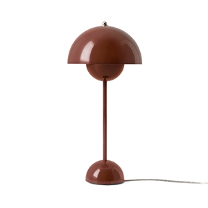 &Tradition Flowerpot VP3 Bordlampe Rød & Brun