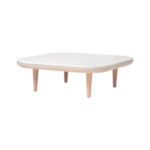 &Tradition Fly SC4 Sofabord Hvid Olieret Eg/Bianco Carrara Marmor