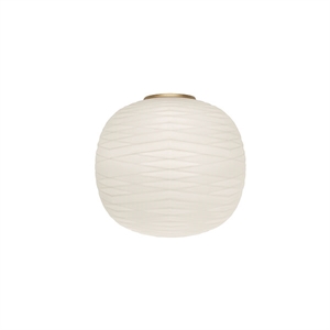 Foscarini Gem Semi Væglampe Guld/ Hvid