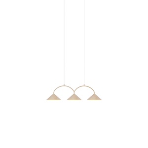 Globen Lighting Curve 3 Pendel Beige