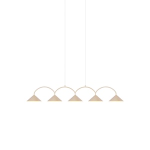Globen Lighting Curve 5 Pendel Beige