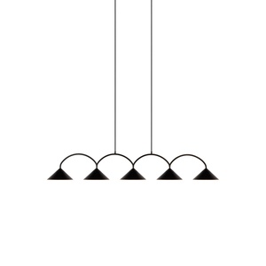 Globen Lighting Curve 5 Pendel Sort
