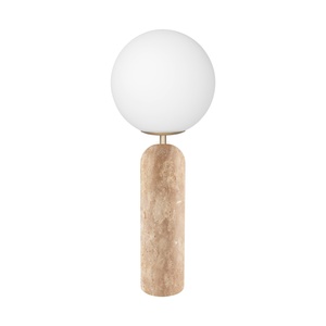 Globen Lighting Torrano Bordlampe Beige Travertin