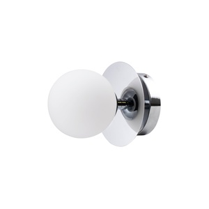 Globen Lighting Art Deco Væg/Loftlampe Krom/Hvid