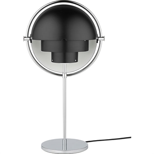 GUBI Multi-Lite Bordlampe Krom & Sort