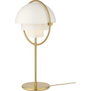 GUBI Multi-Lite Bordlampe Messing & Hvid