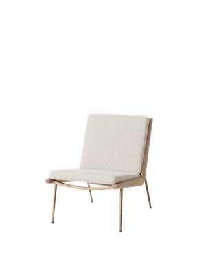 &Tradition Boomerang HM1 Lænestol Valnød/Loop Cream