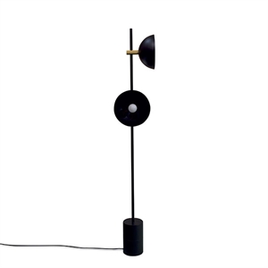 Handvärk Studio Gulvlampe Sort & Messing