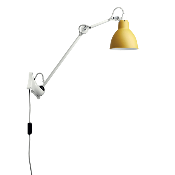 Køb Lampe Gras N222 Væglampe Hvid/Mat Gul