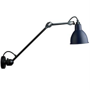 Lampe Gras N304 L40 Væglampe Mat Sort & Blå Hardwired