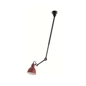 Lampe Gras N302 Loftlampe Mat Sort & Mat Rød