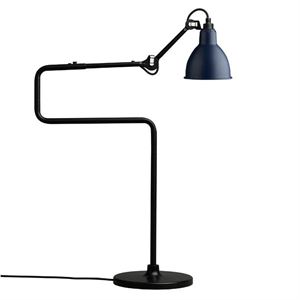 Lampe Gras N317 Bordlampe Mat Sort & Mat Blå