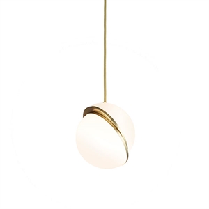 Lee Broom Mini Crescent Pendel Opal/Messing