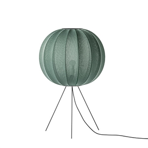 Made By Hand Knit-Wit Round Gulvlampe Medium Ø60 Tweed Green