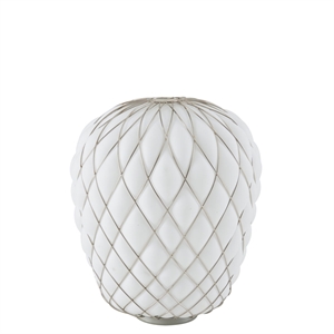 FontanaArte Pinecone Bordlampe Stor Krom/Hvid