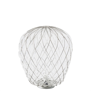 FontanaArte Pinecone Bordlampe Stor Transparent/Krom